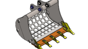 GODET SQUELETTE TYPE GRILLE - NEUF PELLES JCB 3CX A FABRIQUER