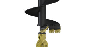 VRILLE S2 AUGER TORQUE 100mm. Pilote TUNGSTENE.  Rond 50mm