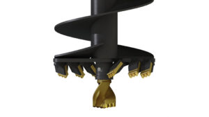 VRILLE S5 AUGER TORQUE 1000mm. Dents et Pilote TUNGSTENE Carré 75mm.