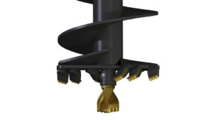 VRILLE S6 AUGER TORQUE 225mm. Carré 75mm. Dents et Pilote TUNGSTENE