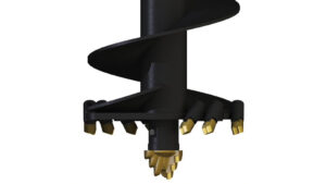 VRILLE S6 AUGER TORQUE 250mm. Carré 75mm. Dents et Pilote TUNGSTENE