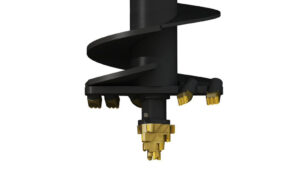 VRILLE PA AUGER TORQUE 450mm. Carré 110mm. Dents et Pilote Roche. Long 3,38m