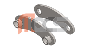 PAIRE DE BIELLETTES DE VERIN