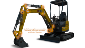 KIT AXES ET BAGUES - BRAS COMPLET