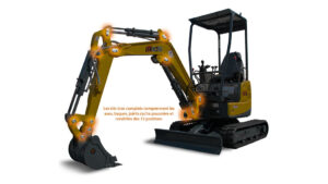 KIT AXES ET BAGUES - BRAS COMPLET