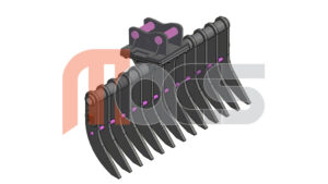 FLEXI SYSTEM RATEAU 2.5T 1200 AVEC OREILLES AXES DE 40mm LIBRE