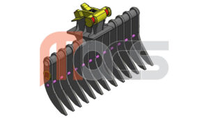 FLEXI SYSTEM RATEAU 2.5 - 3,9T 1200 AVEC ATTACHE MORIN ADAPTABLE M2