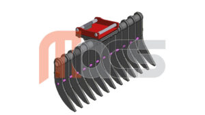 FLEXI SYSTEM RATEAU 8T 1550 AVEC ATTACHE CANGINI (MBI) AR70
