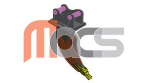 FLEXI SYSTEM DENT DE DEROCTAGE 2,0 - 3.9 TONNES AVEC ATTACHE VAB VOLVO AXES 40MM