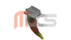 DENT DE DEROCTAGE POUR PELLE 10 à 14 TONNES AVEC ATTACHE MARTIN M10