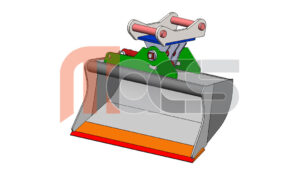 GODET INCLINABLE 1M PELLE JUSQU'À 1,8 T UN VERIN