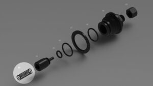 R40-R45-R55-R65-R70-R75-R80-R90-R100 - Ressort valve de gaz