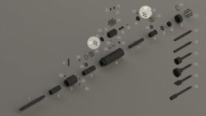 R55-R65-R70-R75-R80 - Boulons de plaque de distributeur & Retenue de Nez