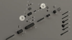 R40-R45 - Boulons de plaque de distributeur - Repère vue éclatée 16