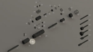 R45 - Boulon de retenue du nez - Repère vue éclatée 5