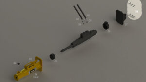 Boulons de fixation platine R40 -R45 - R55