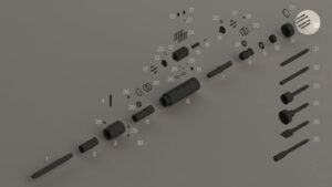 R75 - R80 - Boulons de culasse - Repère vue éclatée 23/21