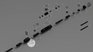 R90-R100 - Boulon de bague/Chemise - Nez