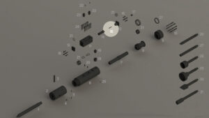 R40-R45 - Piston de distributeur - Repère vue éclatée 15