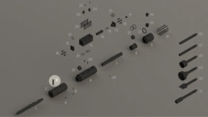 R40 - Axe de blocage (outil) - Repère vue éclatée 3