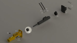 R45 - Amortisseur inférieur - Repère vue éclatée 35