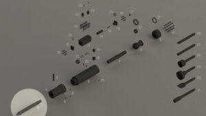 R55 - Outil (pointe) - Repère vue éclatée 1