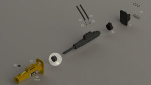 R55 - Amortisseur inférieur - Repère vue éclatée 35