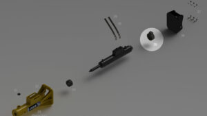 R55-R65-R70 - Amortisseur supérieur - Repère vue éclatée 35