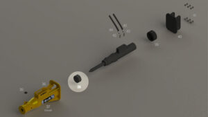 R65-R70 - Amortisseur inférieur