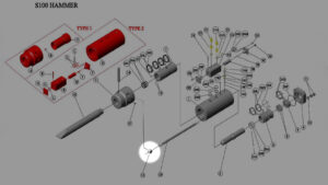 ECROU INFERIEUR POUR BRISE ROCHE HYDRAULIQUE ARROWHEAD S100