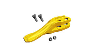 DENT DE GODET CENTRALE ENTRAXES 45mm TYPE JCB 53103205 AVEC BOULONNERIE