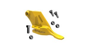 DENT DE GODET JCB COTE DROITE ENTRAXES 45mm 53103208 AVEC BOULONNERIE