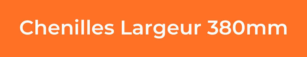 CHENILLES LARGEUR 380MM