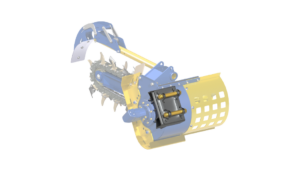 PLATINE AXES DE 38MM POUR PELLE - AUGERTORQUE TRANCHEUSES MT600+MT900