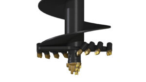 VRILLE S5 AUGER TORQUE 700mm. Dents et Pilote ROCHE TENDRE/ENROBÉ. Carré 75mm