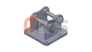 PLATINE BRISE ROCHE / ACCESSOIRES SUR MESURE DROIT TYPE 2 AXES (libre)  30mm