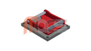 PLATINE POUR GODET CONCASSEUR SUR MESURE DROIT TYPE CANGINI (MBI) AR50 ORIGINE