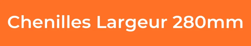 CHENILLES LARGEUR 280MM