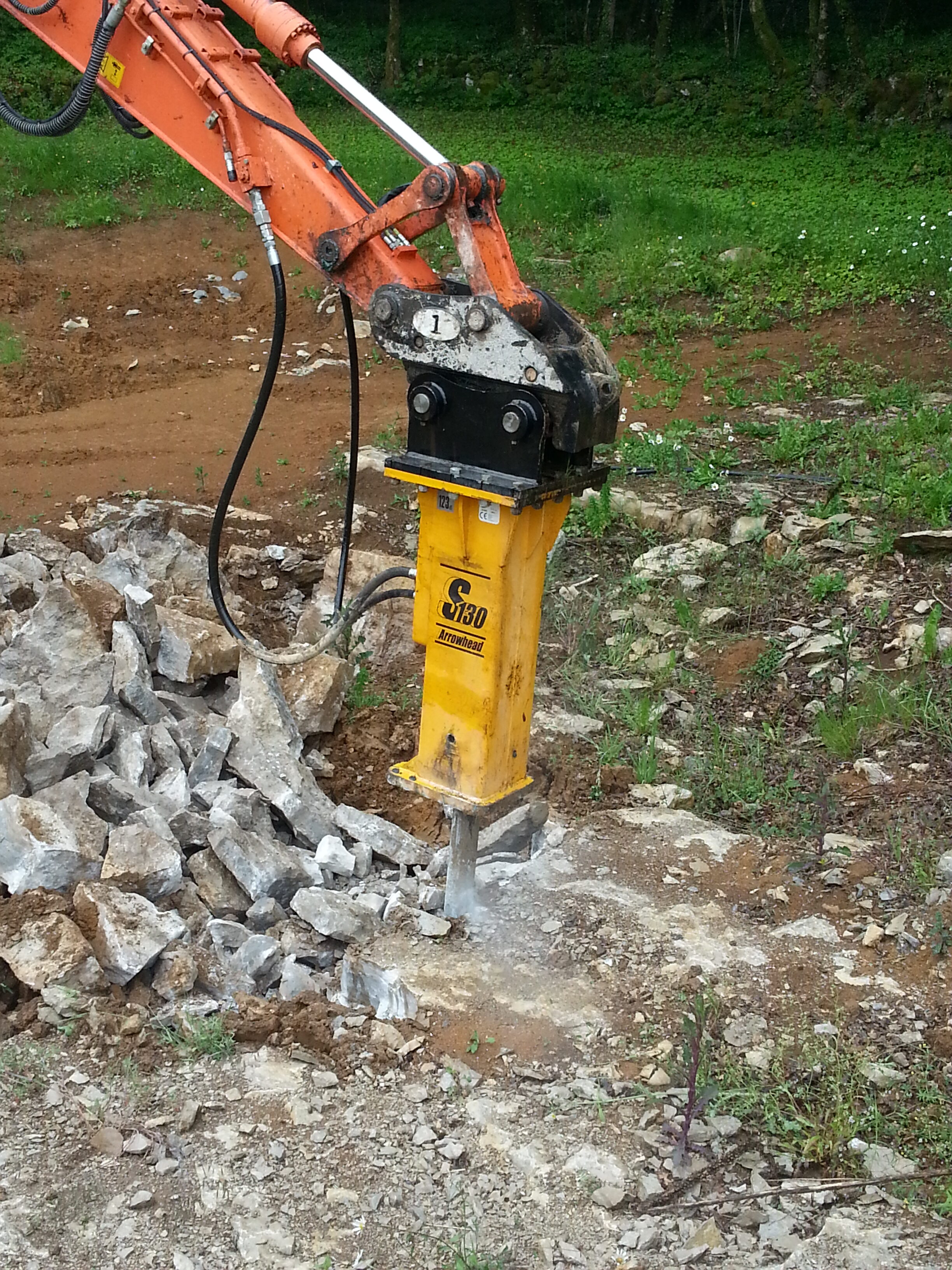 BRISE ROCHE HYDRAULIQUE ARROWHEAD R75 6,5 - 8,5 tonnes - Image 8