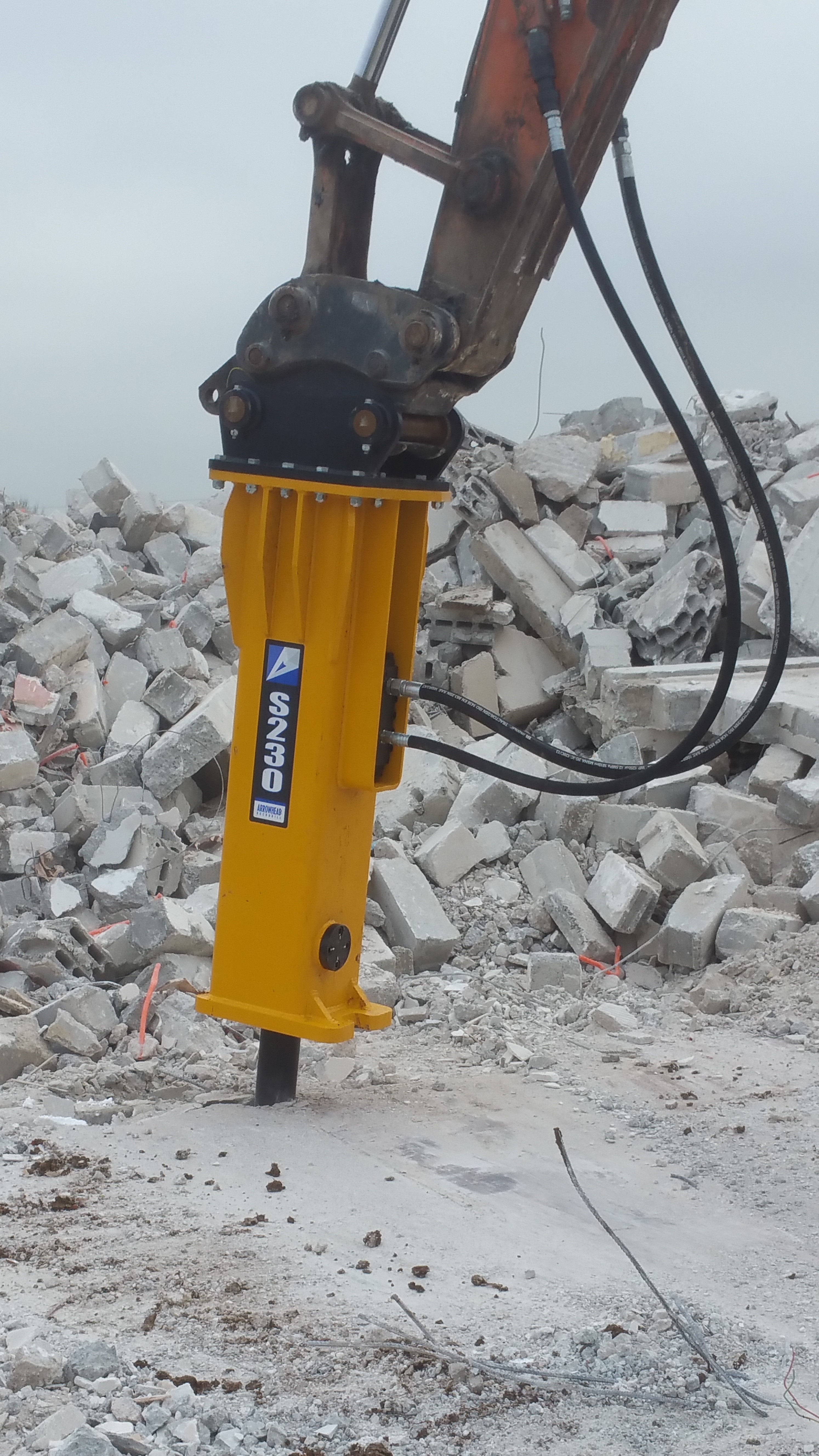 BRISE ROCHE HYDRAULIQUE ARROWHEAD R75 6,5 - 8,5 tonnes - Image 4