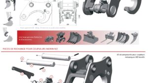 KIT - ENS. VERROUILLAGE CAME M2 - CPLR MOULE M2 Pour Attache Rapide Morin Mécani
