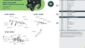 Loquet de sécurité complet m3s Pour Attache Rapide Morin M3S Mecanique Mecanique
