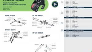Kit SAV ENS. Sécurite came H1S Pour Attache Rapide Morin H1S Hydraulique Hydraul