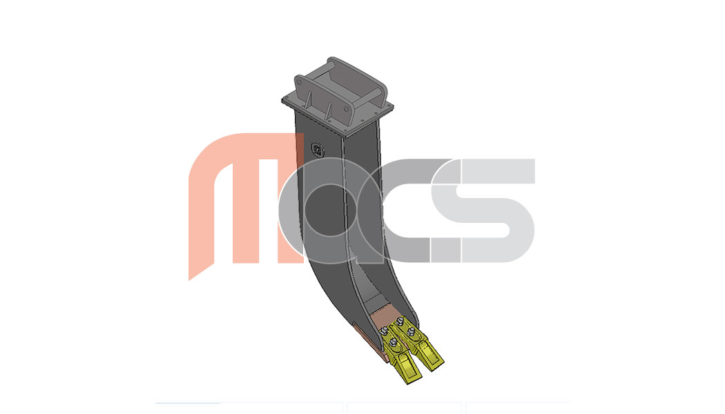 FLEXI SYSTEM GODET BANANE 150MM PELLE JUSQU'A 3,9T AVEC OREILLES MARTIN M03