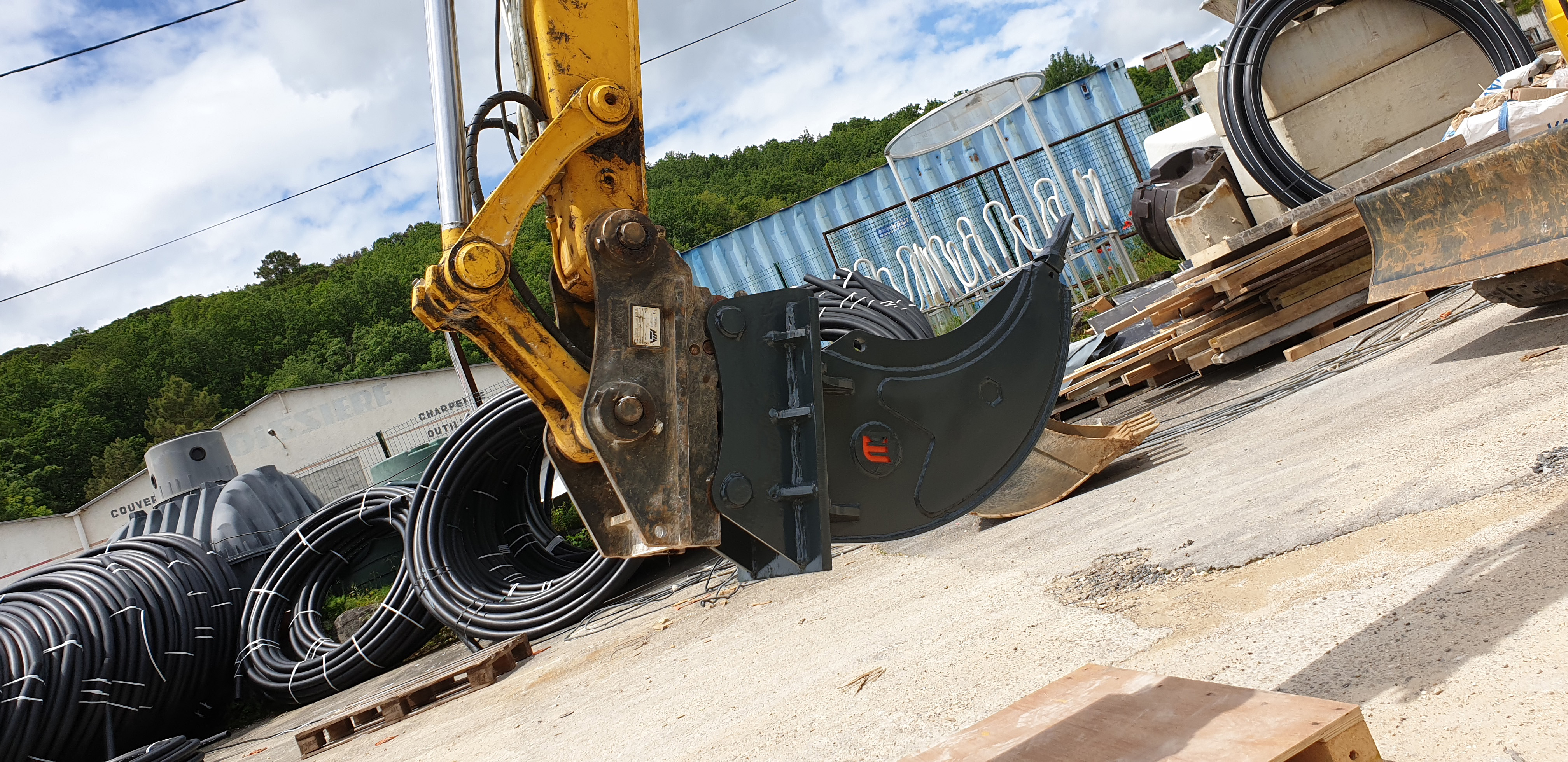 FLEXI SYSTEM DENT DE DEROCTAGE 6,0 - 7.9 TONNES AVEC ATTACHE A TETONS VOLVO EC70 - Image 3