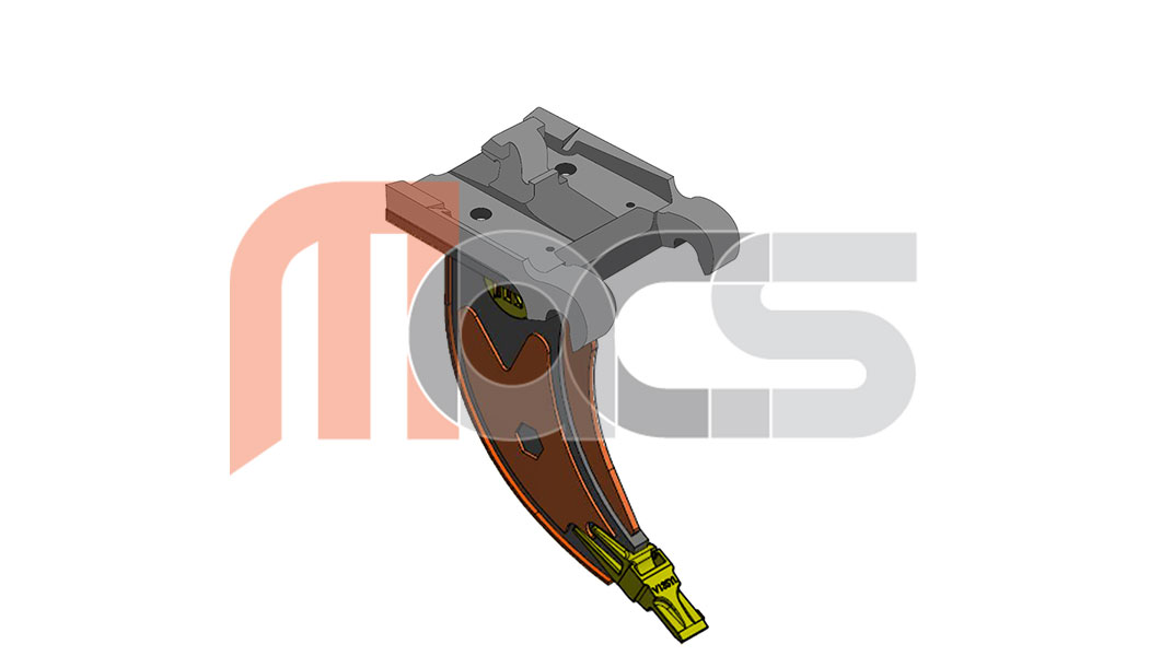 FLEXI SYSTEM DENT DE DEROCTAGE 2,0 - 3.9 TONNES AVEC ATTACHE KLAC D