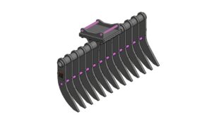 FLEXI SYSTEM RATEAU 950MM 0.7-1.5 AVEC ATTACHE NEUSON EASY LOCK HS2 AXES DE 30mm